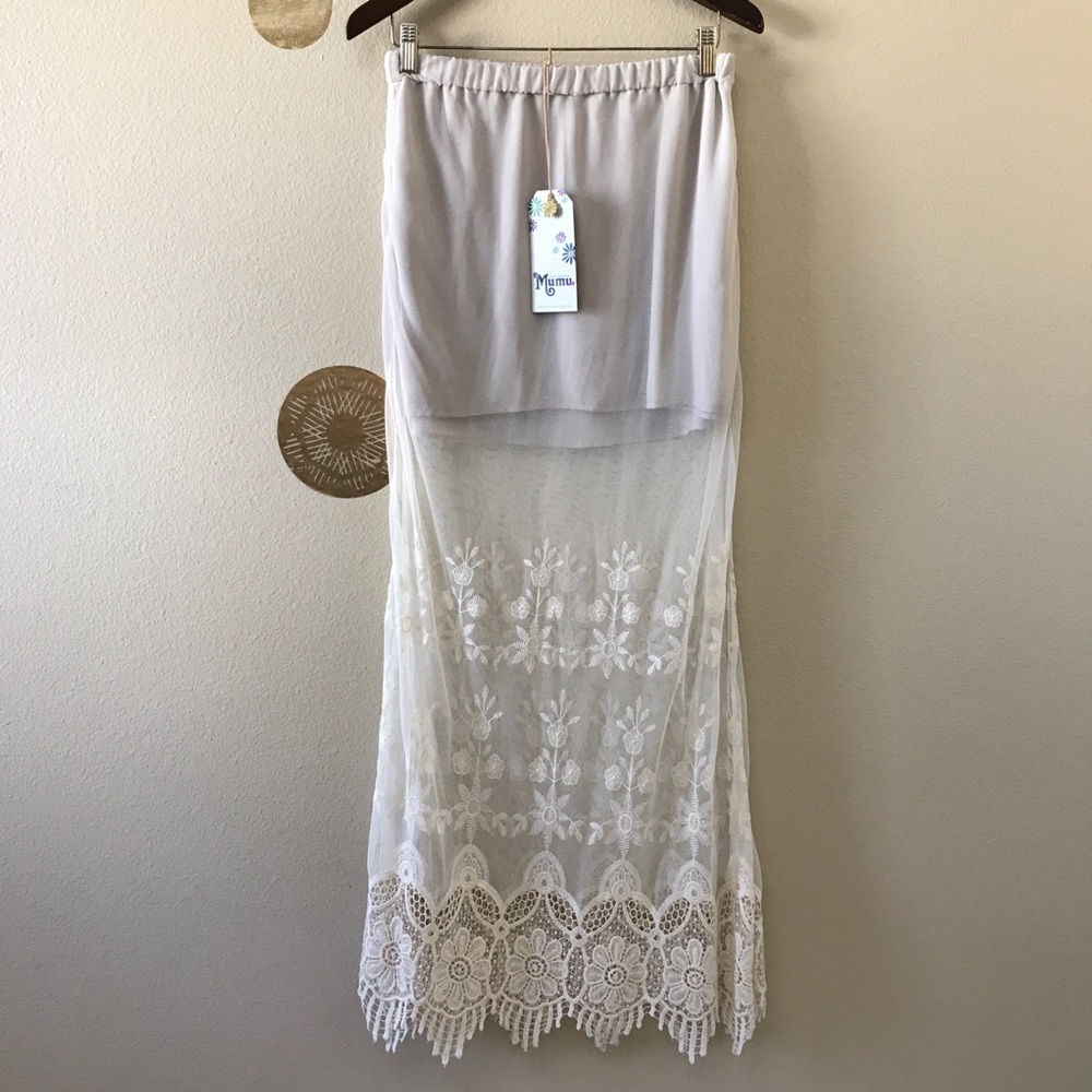 Show Me Your Mumu Lace Maxi Skirt